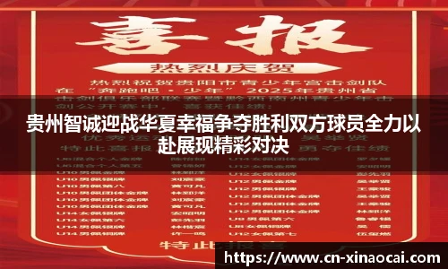 贵州智诚迎战华夏幸福争夺胜利双方球员全力以赴展现精彩对决